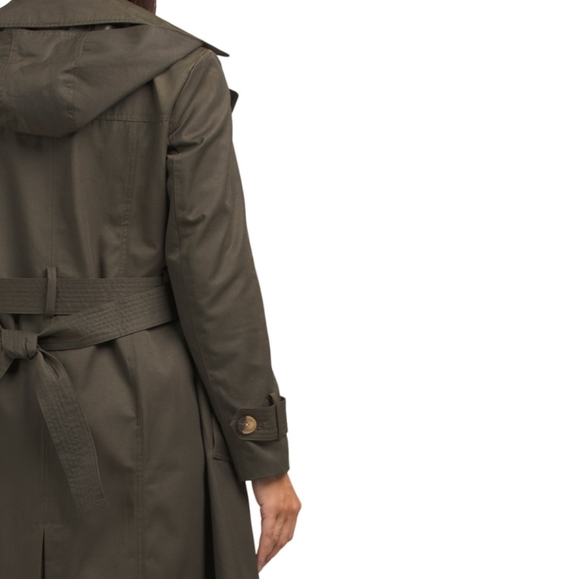 Rachel Zoe Forest Maxi Hooded  Trench Coat - Picture 6 of 15